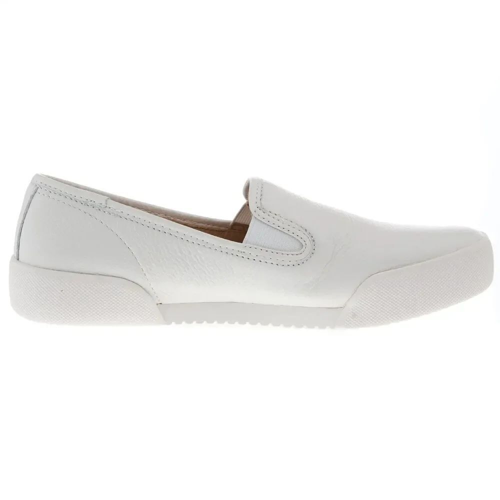 New Frye Mia White Tumbled Leather Slip on Shoe Sneaker Size 10 - Picture 2 of 7